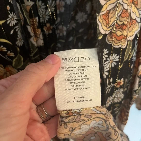 Spell Mystic short Robe Nightfall - Picture 4 of 4